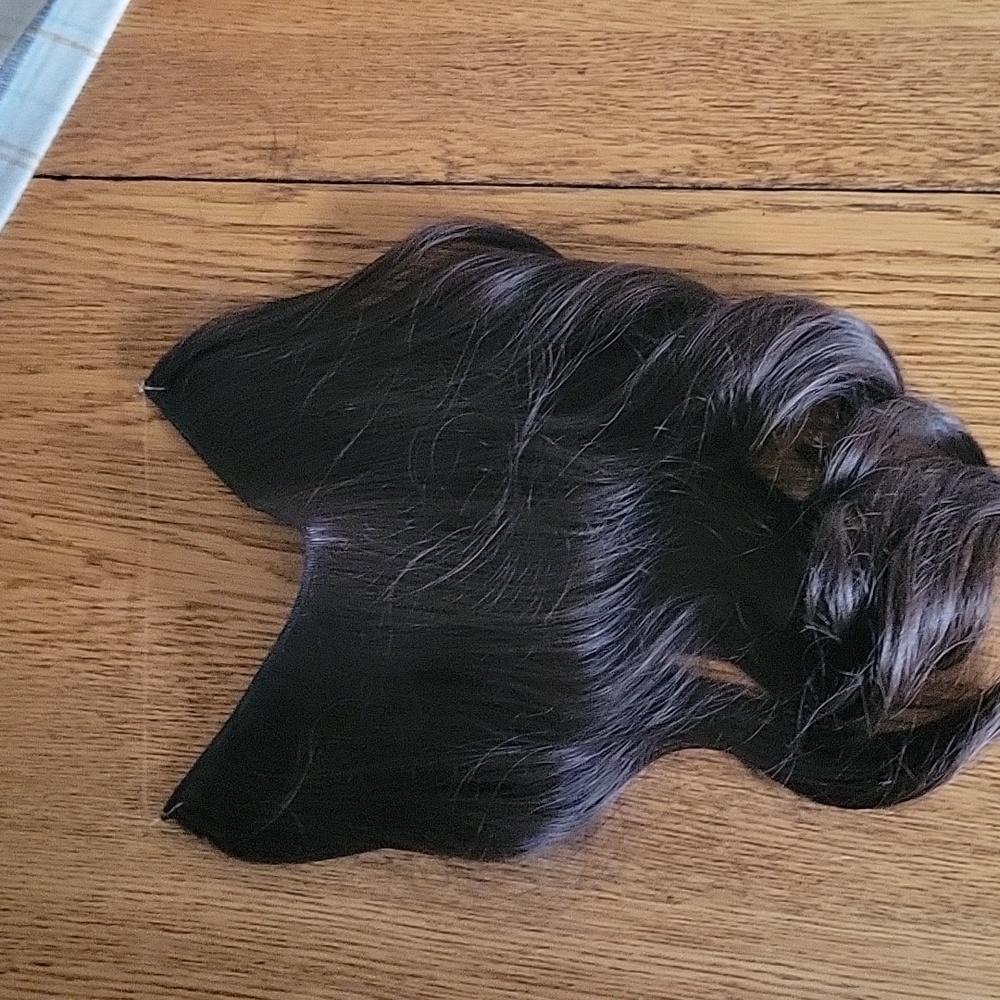 Halo hair piece rich brown 14"